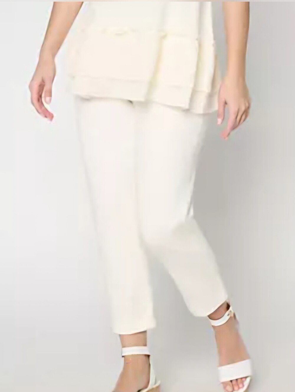 Boyfriend Jeans Pull On Cuff LOGO New 10